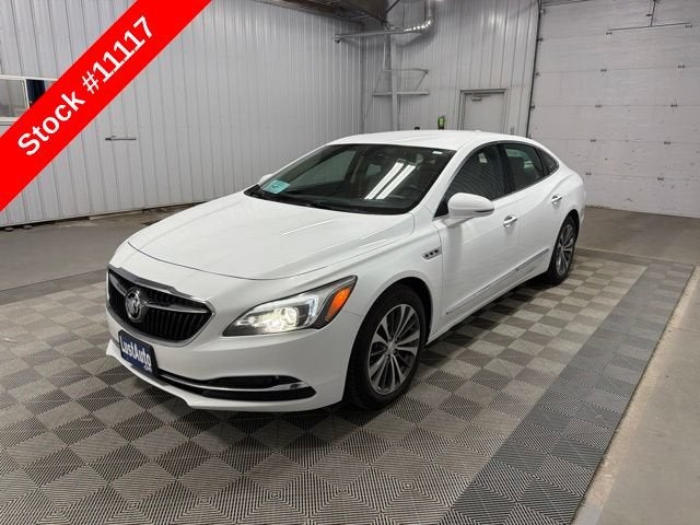 2018 Buick LaCrosse Essence in Summit White — front three-quarter view