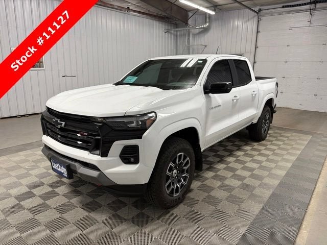 2026 Chevrolet Colorado Z71 in Summit White — front three-quarter view