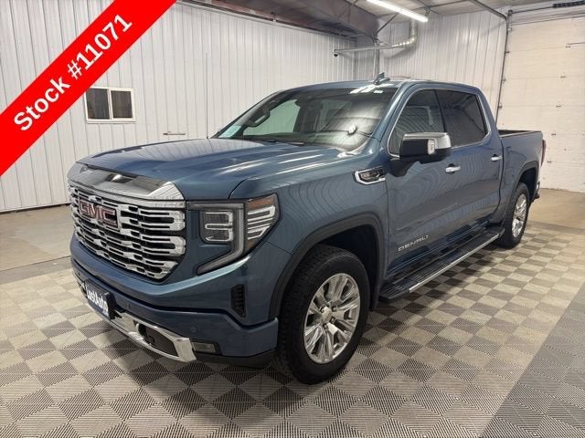 2024 GMC Sierra 1500 Denali in Downpour Metallic — front three-quarter view